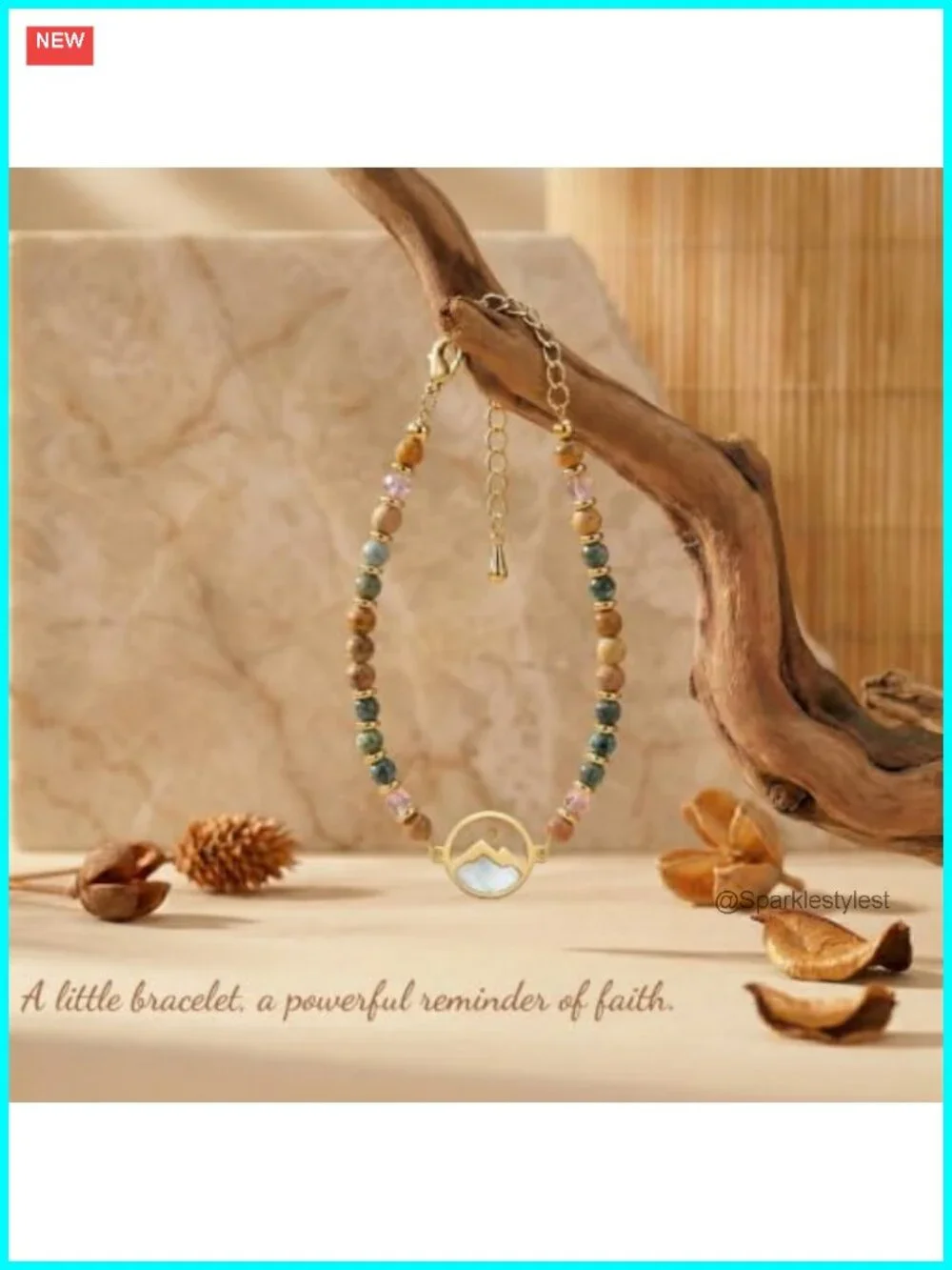 Mustard Seed Bracelet 316L Stainless Steel Charm Christian Gift for Girls